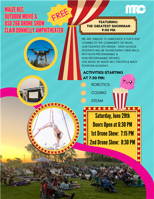 Outdoor Movie and USD 266 Drone Show 
