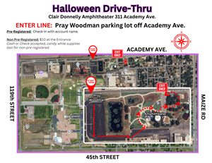 Halloween Drive-Thru Participant Map 