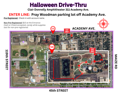 Halloween Drive Thru- Participant Map 